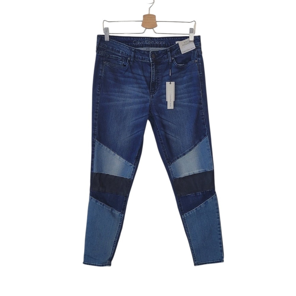 CALVIN KLEIN 31 Patch Colorblock Legging Jean Women